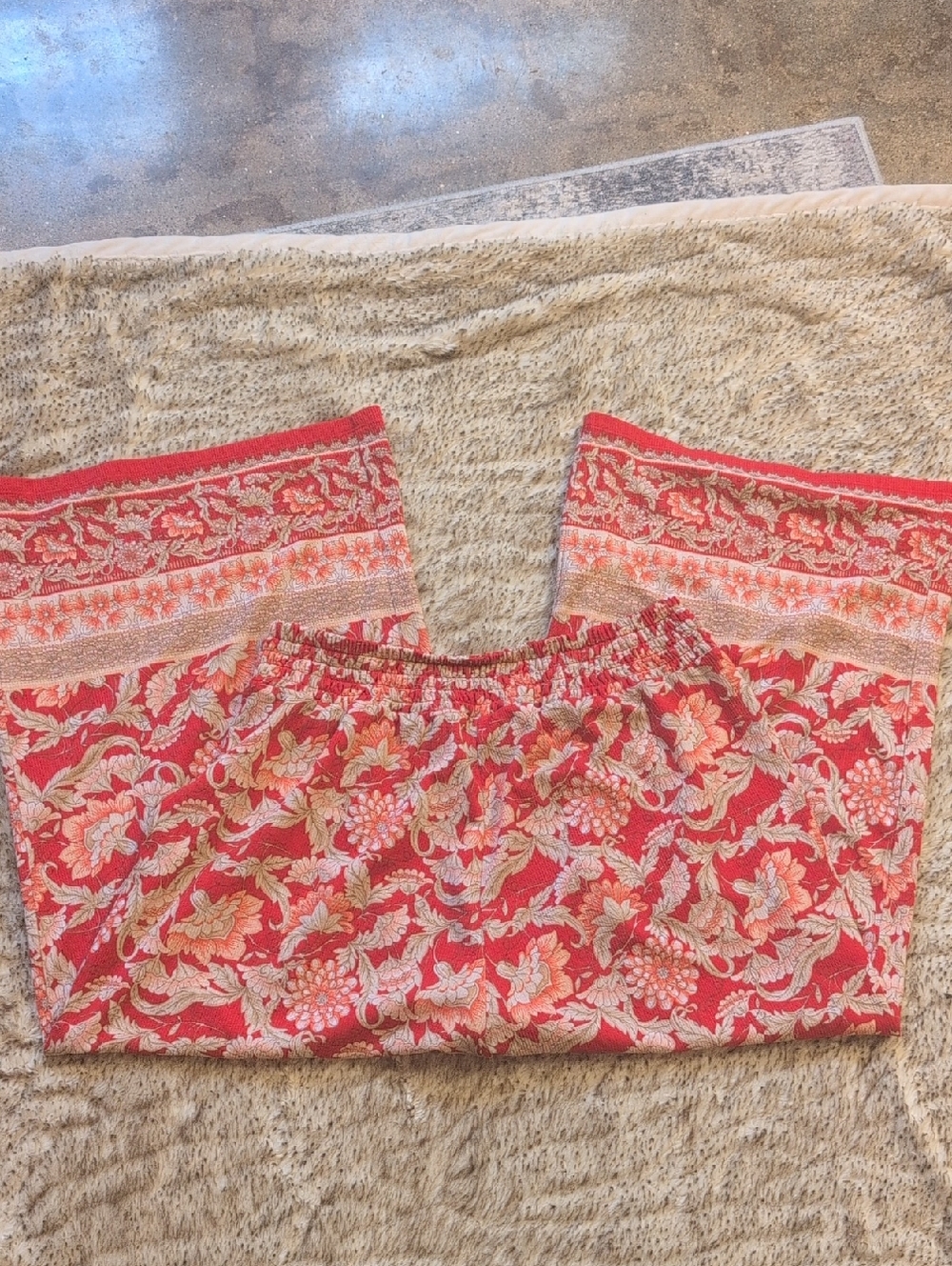 Cato Wide Leg Floral Boho Pants - Picture 4 of 6